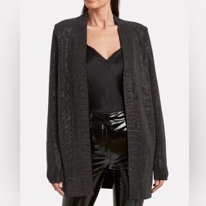 RtA Serge Crystal Rhinestone Embellished Studded Blingy Open-Front Cardigan XS